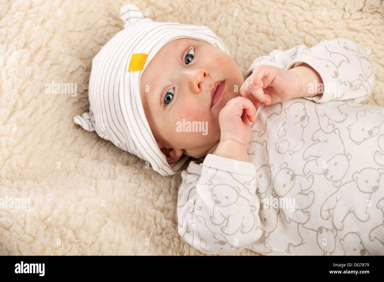 Closeup portrait of Baby Boy Banque D'Images