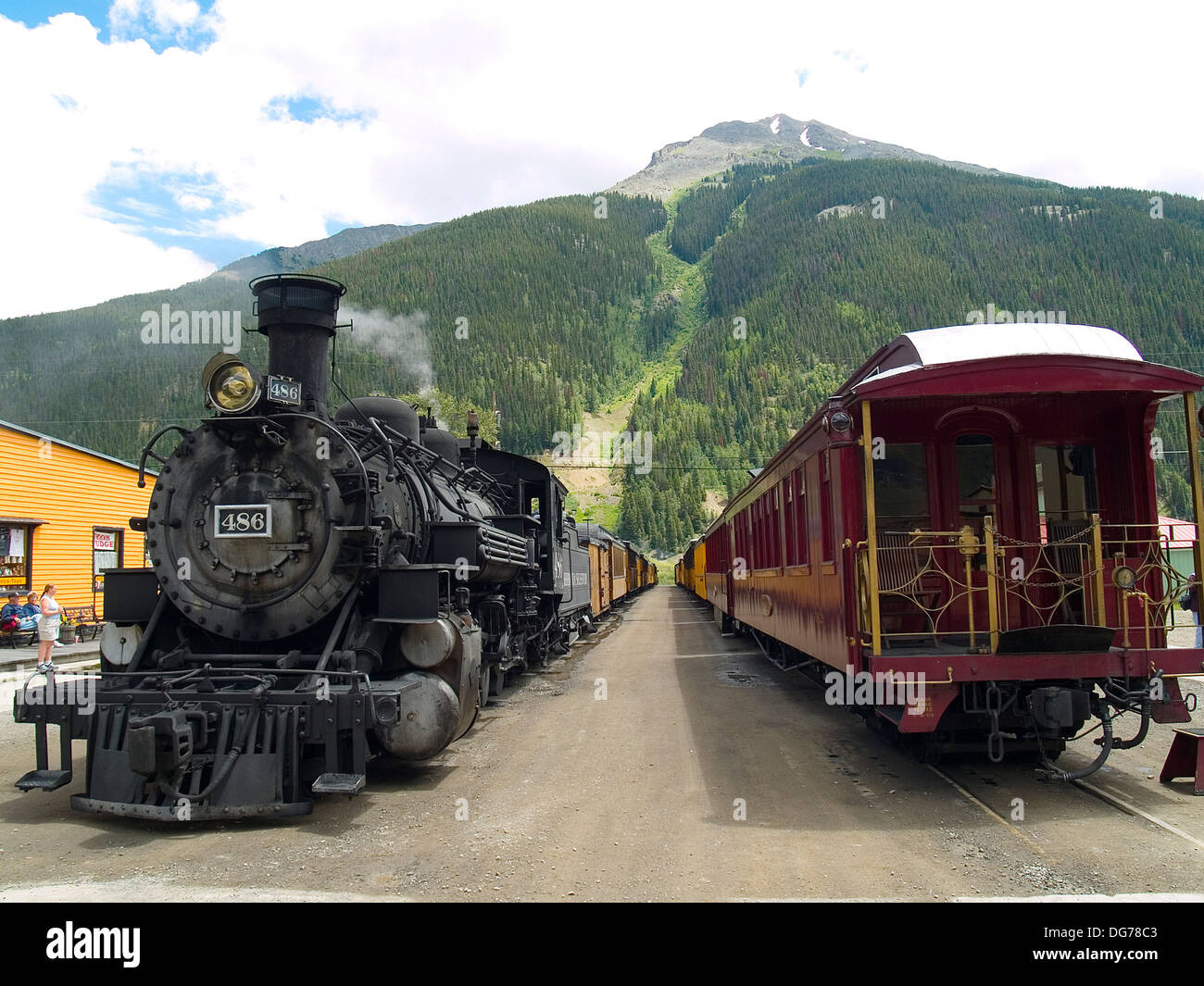 Le Durango and Silverton Narrow Gauge Railroad Banque D'Images