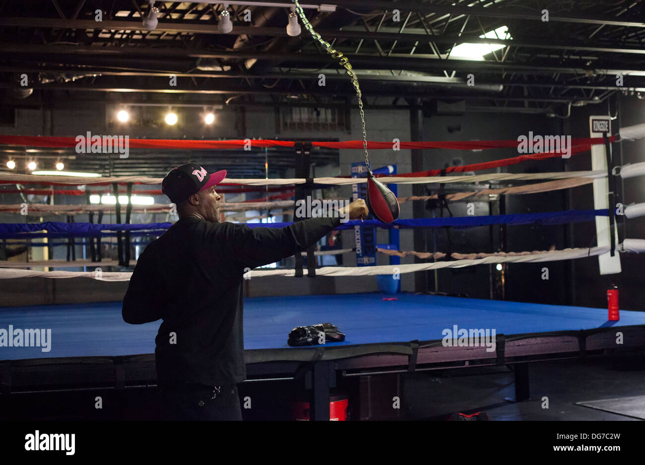Le centre-ville de Detroit Sport boxe pour jeunes Banque D'Images