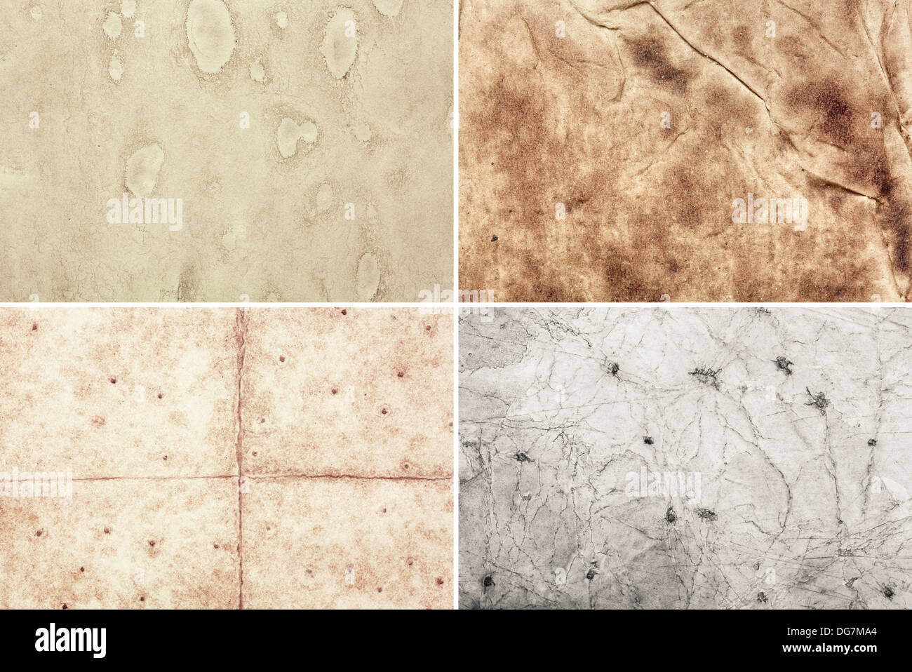 Vieux papiers textures Banque D'Images