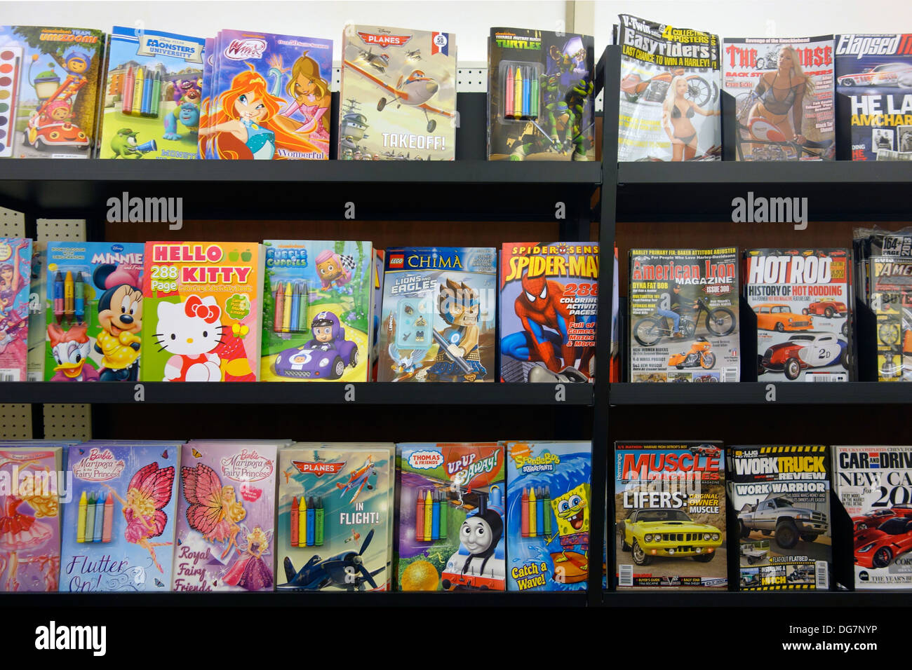 Magazines pour enfants Banque D'Images