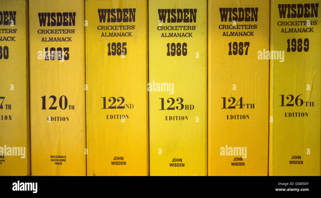 Wisden Cricketers Almanac Crédit photo : David Levenson / Alamy Banque D'Images