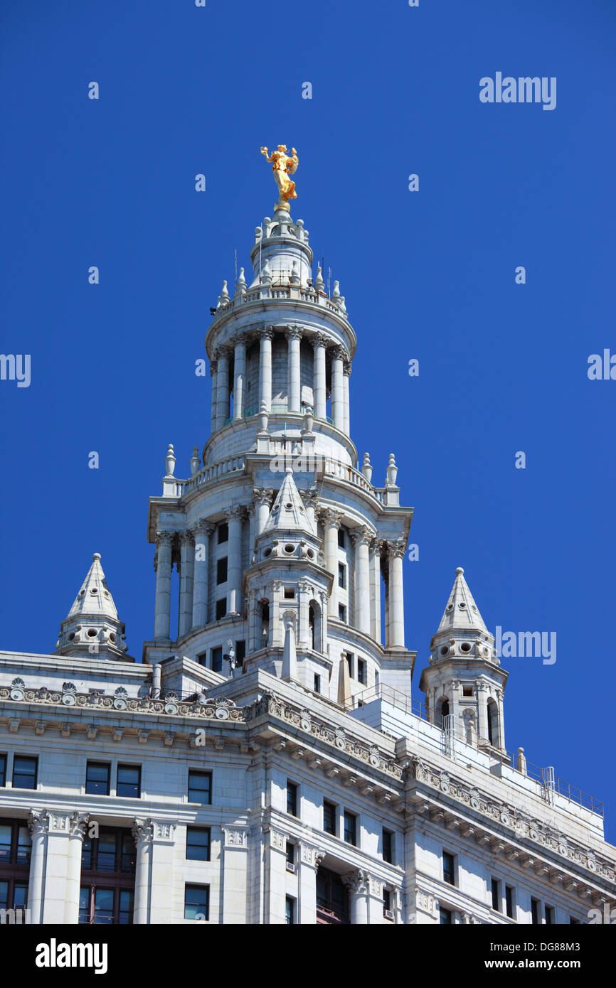 City Hall Building, New York City, USA. Banque D'Images