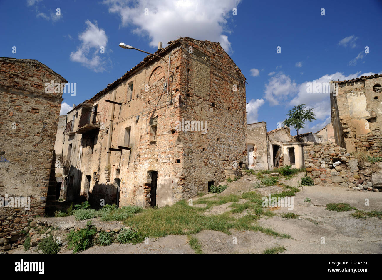 Italie, Basilicate, Aliano, Alianello village abandonné Banque D'Images