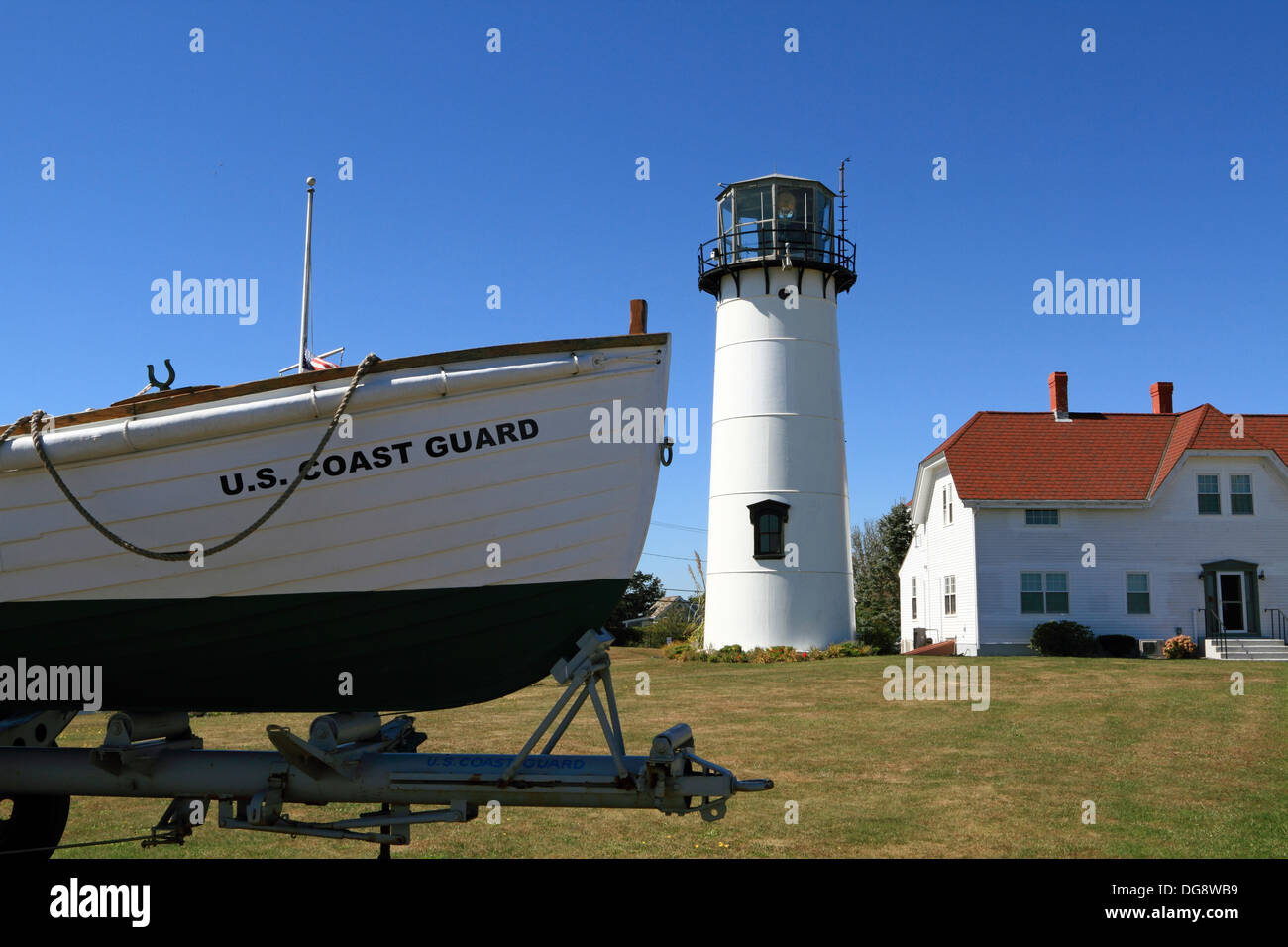 La lumière, Chatham Chatham, Cape Cod, Massachusetss, USA Banque D'Images