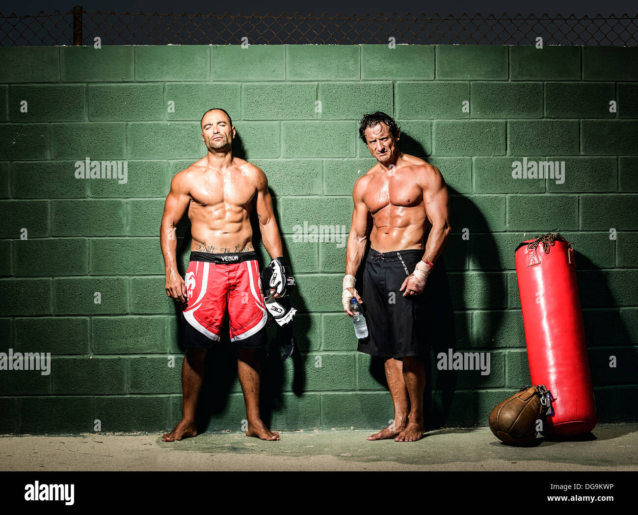 Deux hommes. Banque D'Images