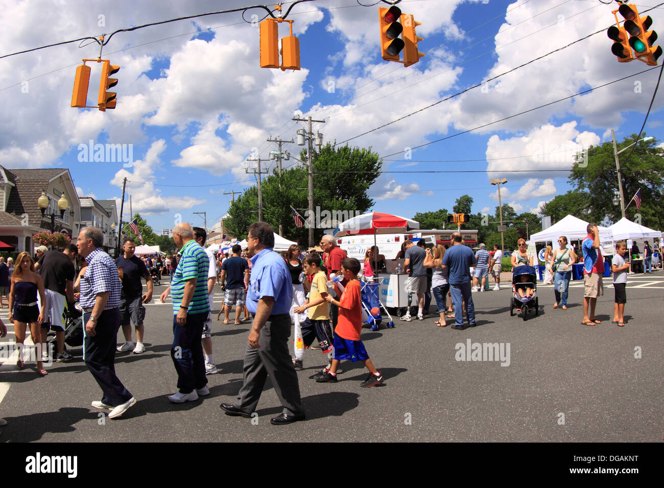 Summer Street fair Sayville Long Island New York Banque D'Images