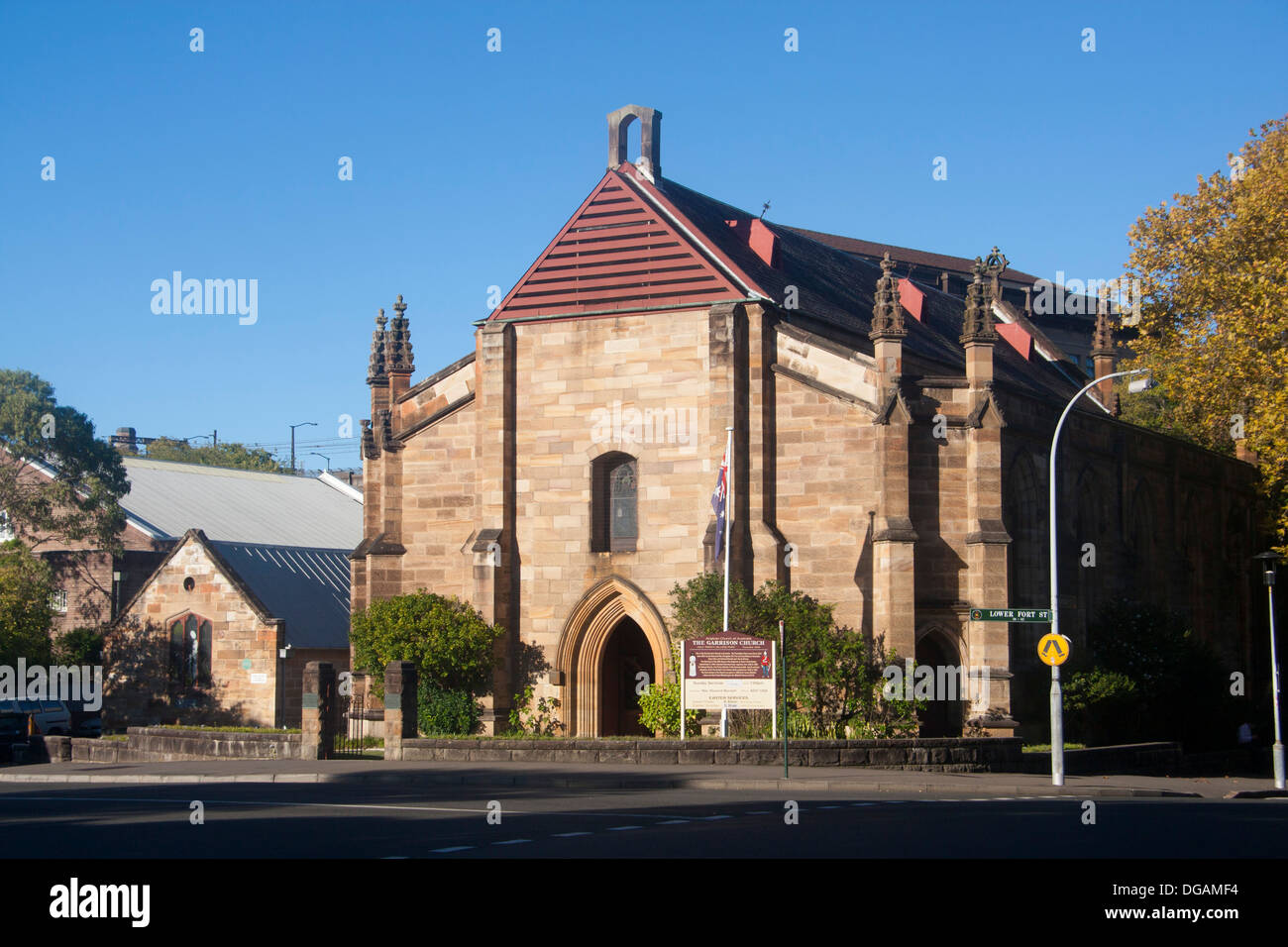 Église sainte trinité garnison Millers Point The Rocks Sydney NSW Australie Nouvelle Galles du Sud Banque D'Images