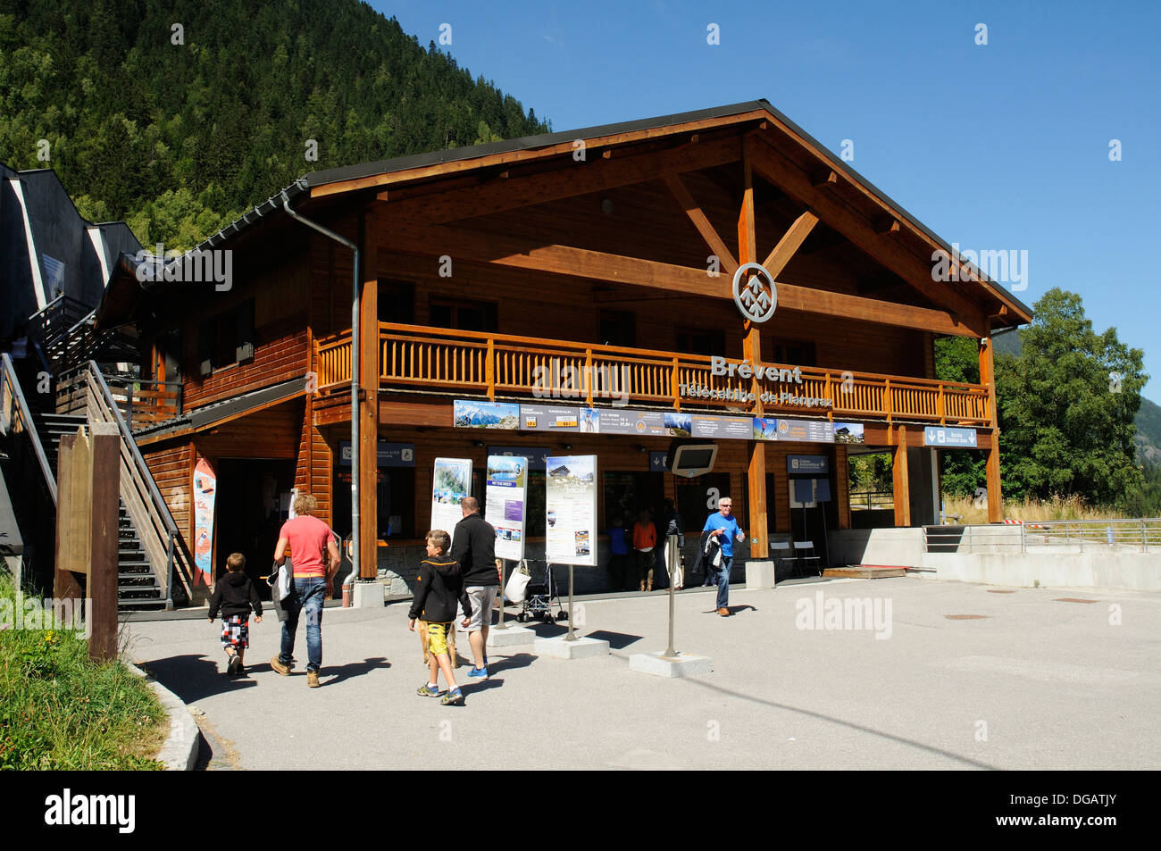 La station de téléphérique du Brévent. Chamonix, France Banque D'Images