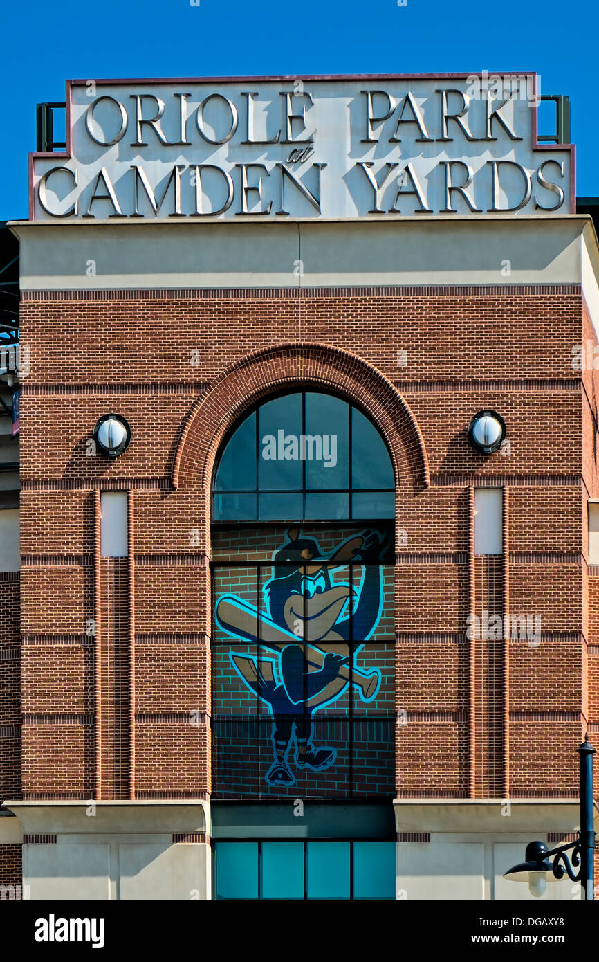 L'Oriole Park Baseball Stadium Camden Yards Banque D'Images