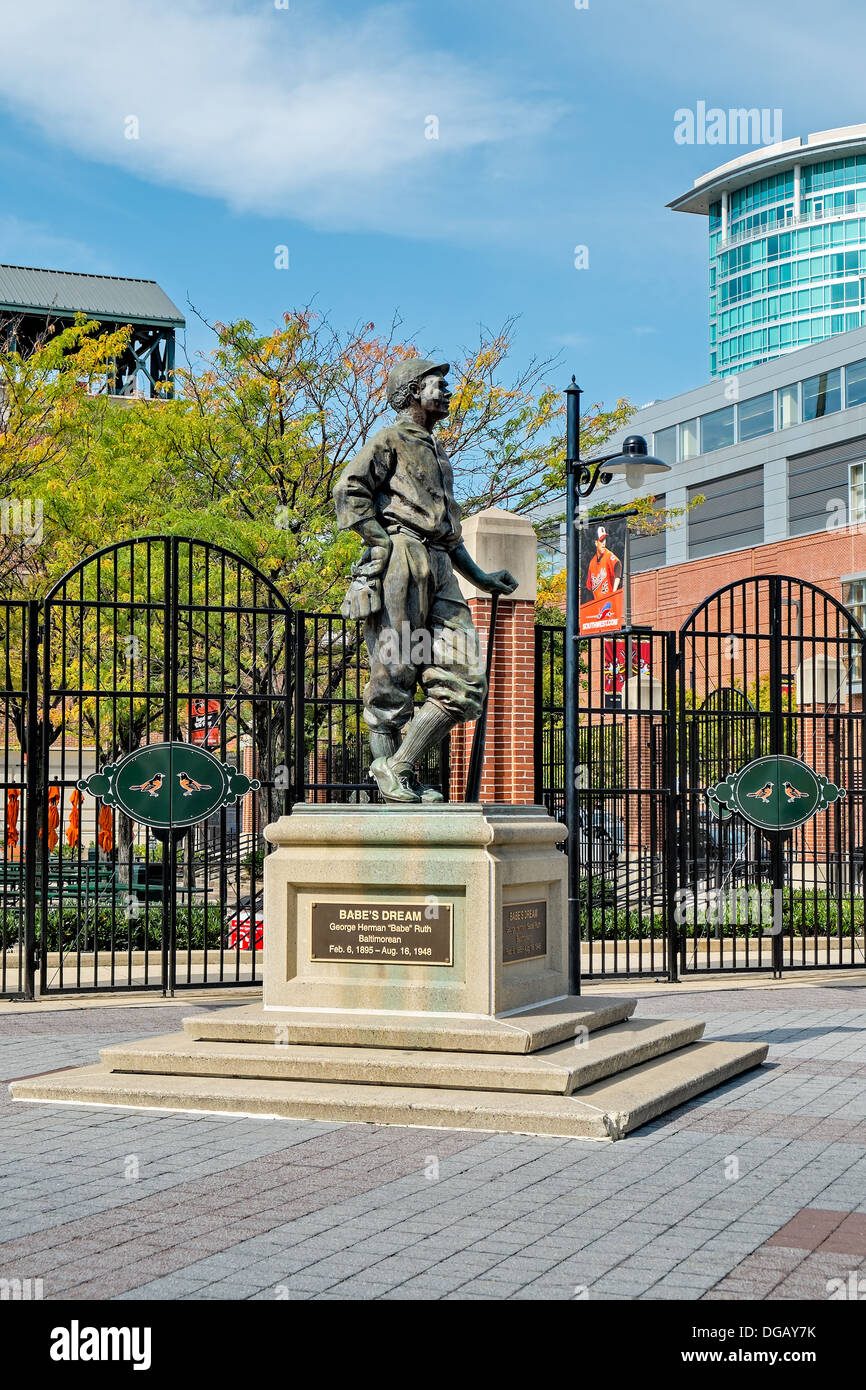 L'Oriole Park Baseball Stadium Camden Yards Banque D'Images