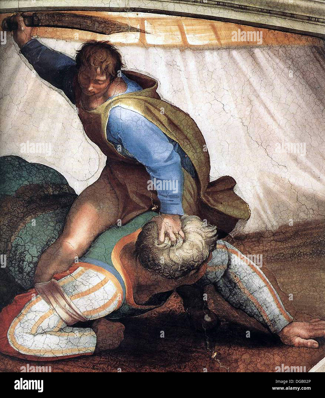 David et Goliath Banque D'Images