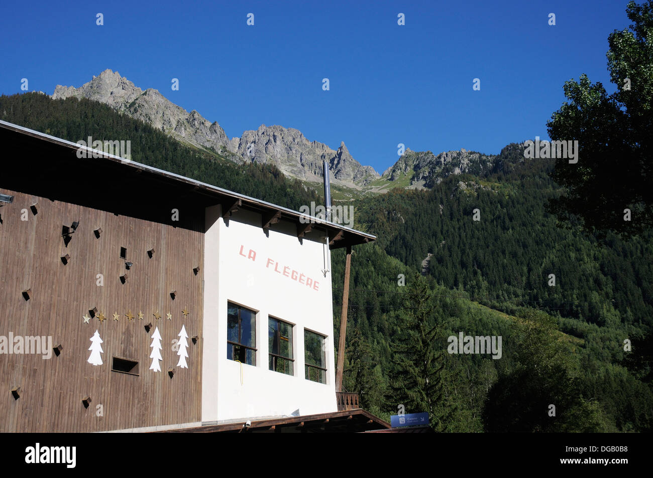 La station de téléphérique de la Flégère, Chamonix, France Banque D'Images