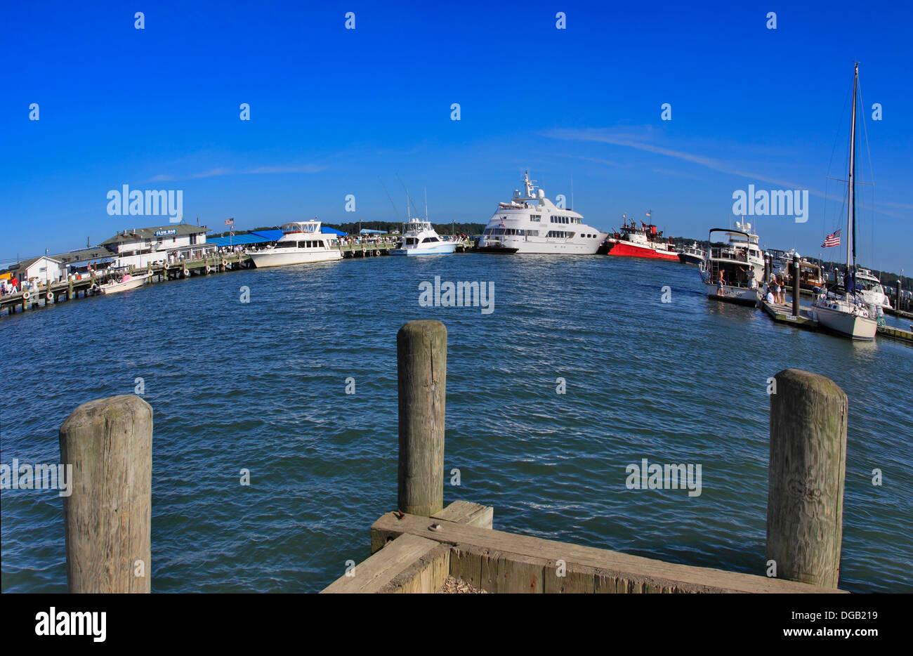 Port de Greenport Long Island New York Banque D'Images