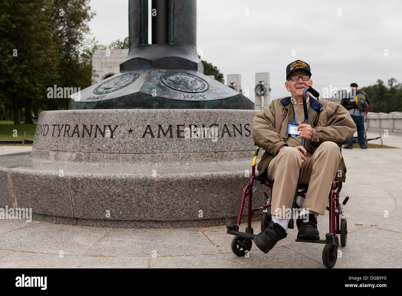 À l'échelle nationale vétéran WWII Memorial - Washington, DC USA Banque D'Images