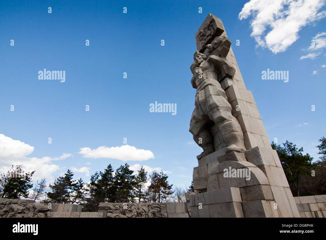 Sculpture Monumentale au Mémorial de Apriltsi dans Panagyurishte, Bulgaria Banque D'Images