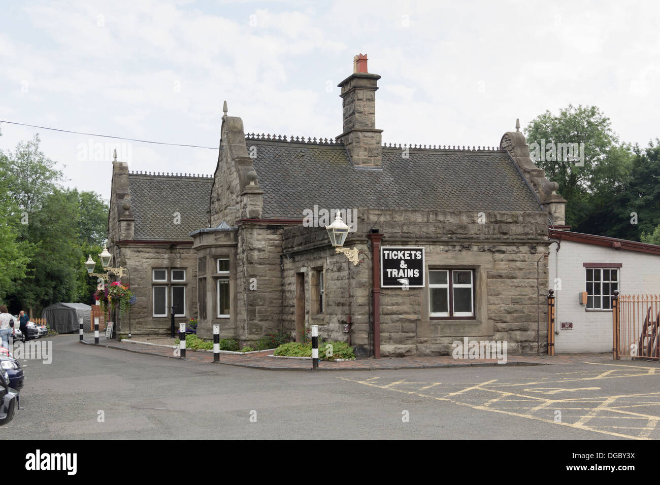 Gare principale bâtiment à Bridgnorth sur la vallée de la Severn préservée patrimoine ferroviaire ligne de chemin de fer, le Shropshire. Banque D'Images