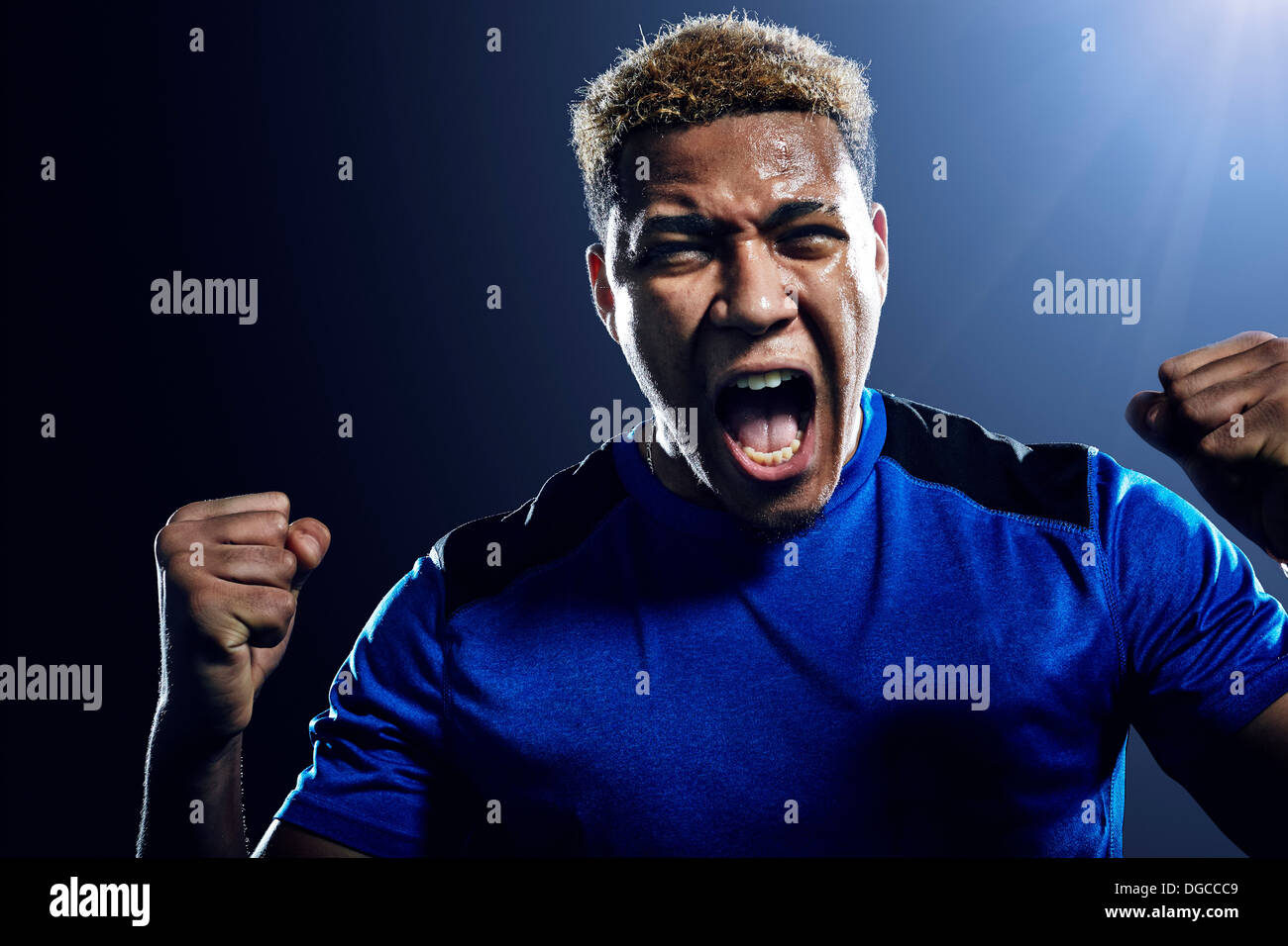 Joueur de football célèbre Banque D'Images