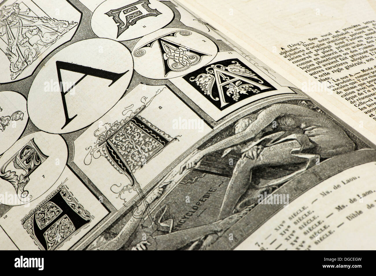 Page De Garde De L'encyclopédie Quel Sens www.alamyimages.fr