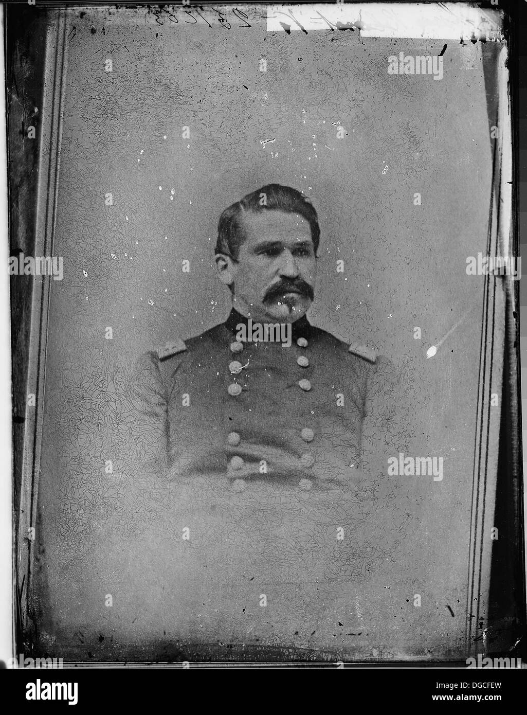 Un portrait du général James Blunt, un général de l'Union pendant la guerre de Sécession, connu pour son service sur le théâtre occidental. Banque D'Images