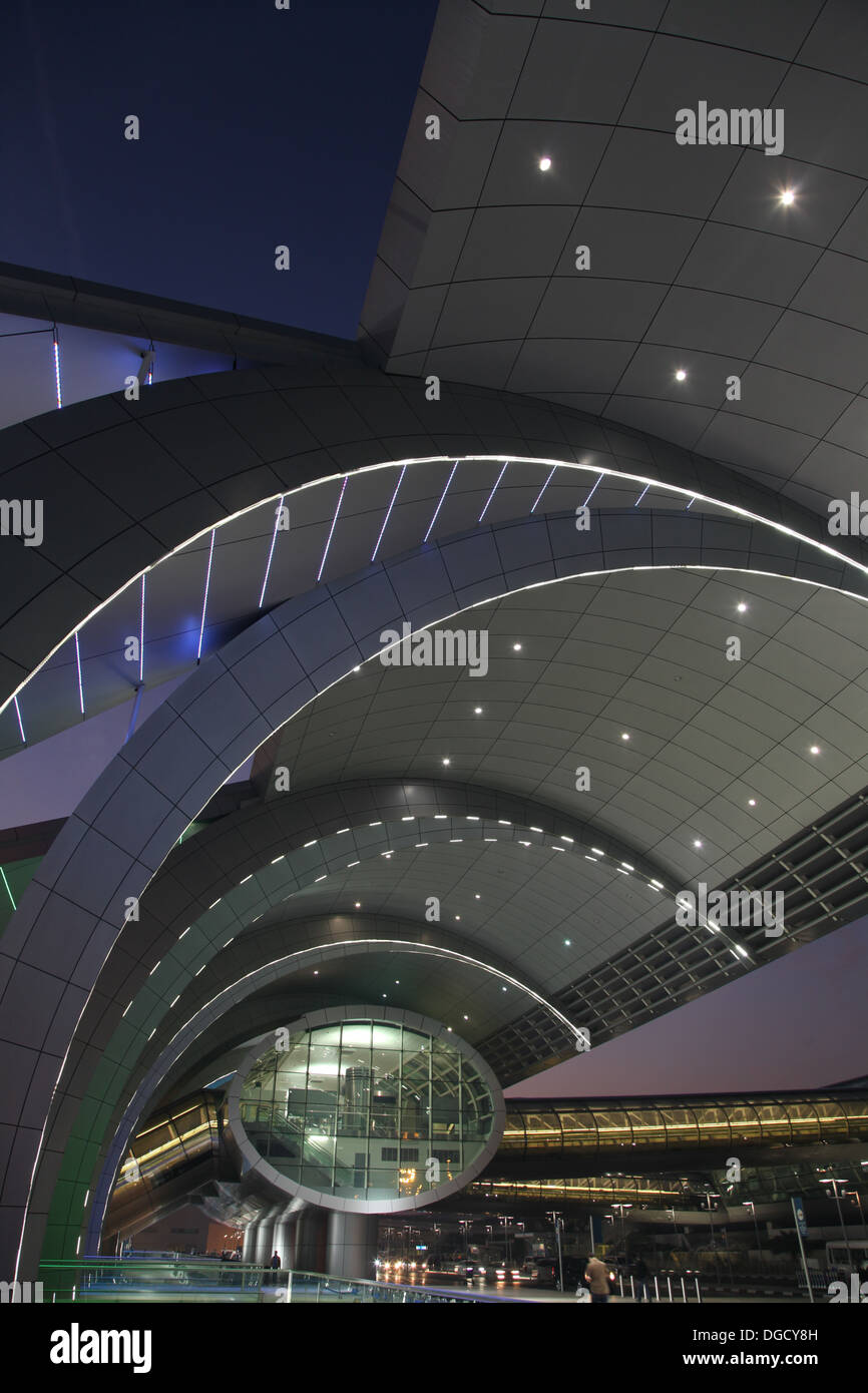 L'aéroport de Dubaï, Terminal 3 trois de l'aviation des EAU Banque D'Images