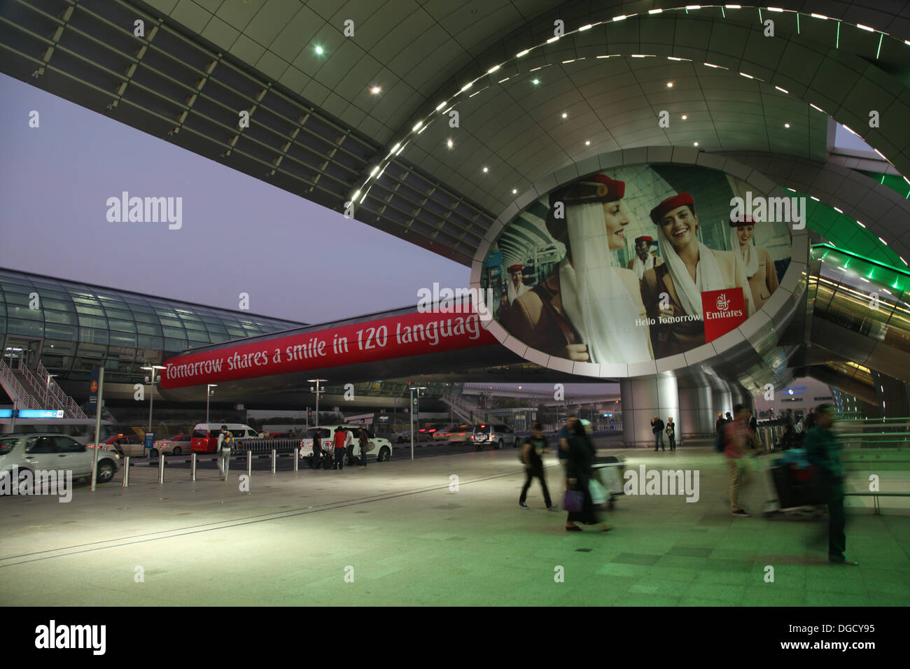 L'aéroport de Dubaï, Terminal 3 trois de l'aviation des EAU Banque D'Images