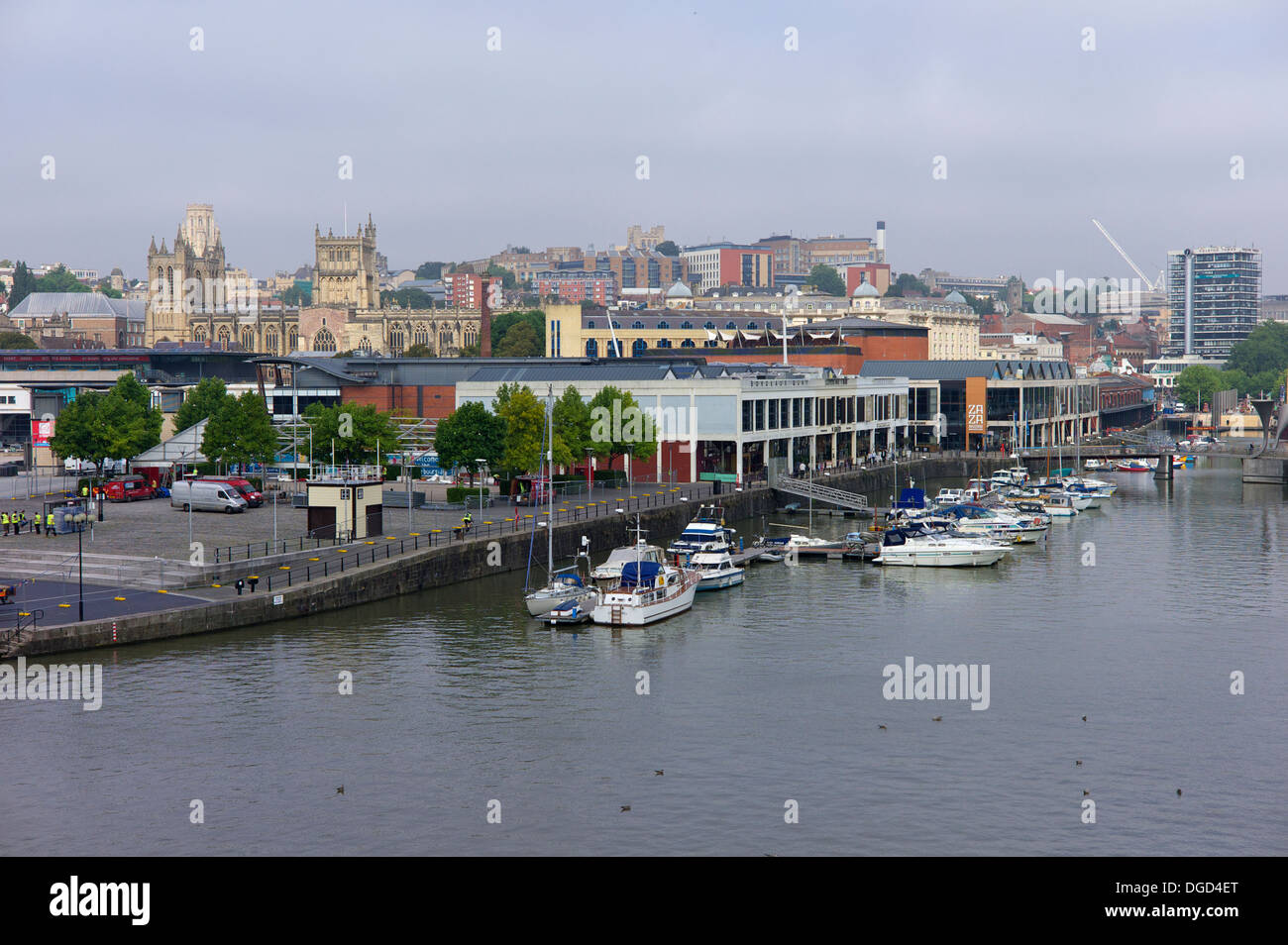 Vue de Bordeaux quai, le port de Bristol UK Banque D'Images