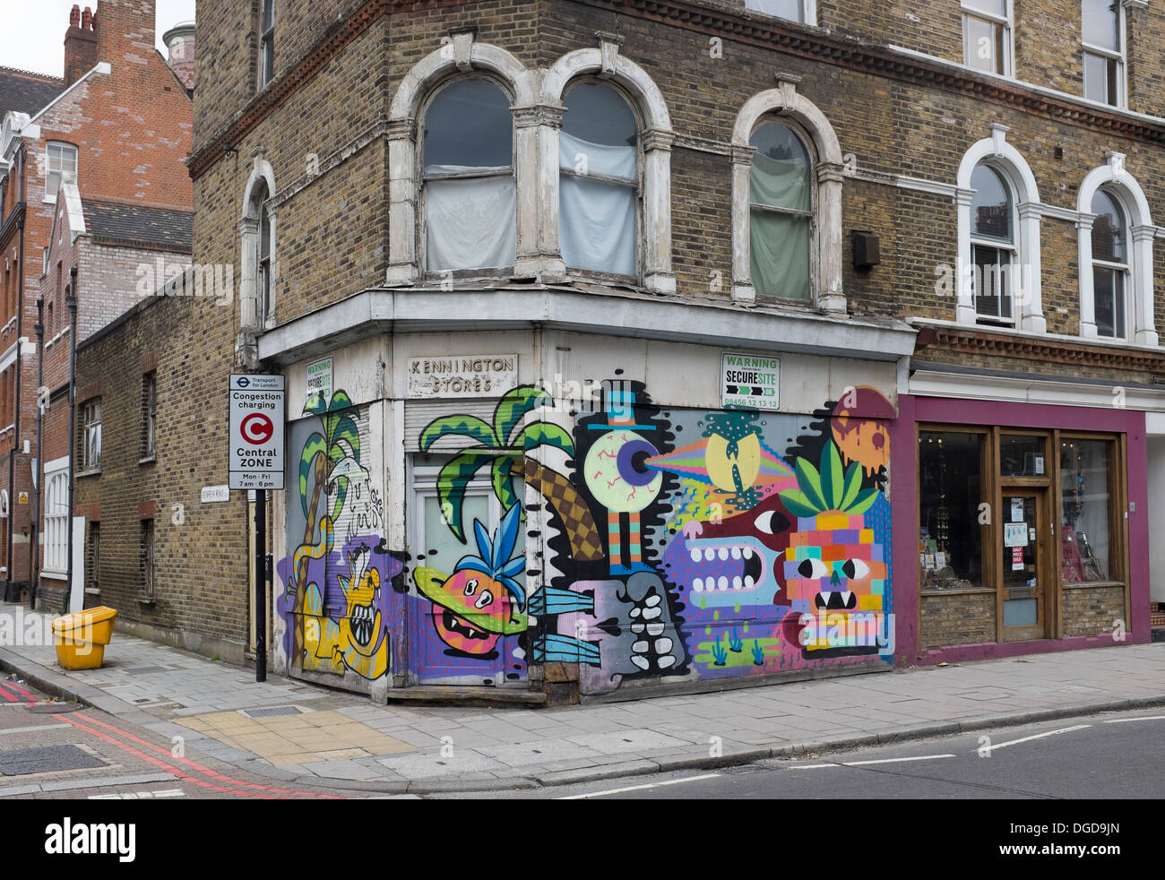 Fermé boutique locale ou magasins kennington Banque D'Images