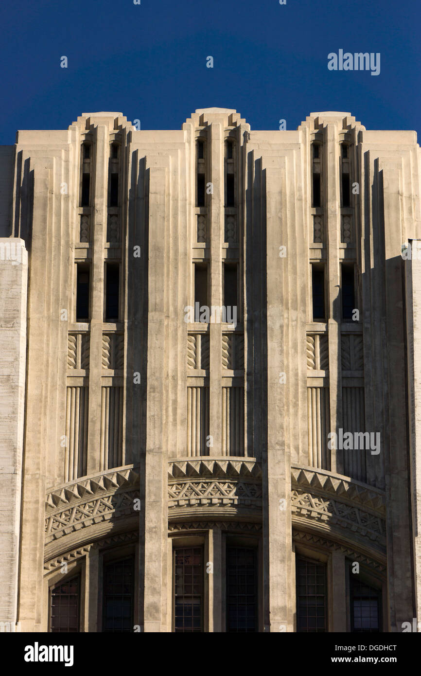 L'architecture Art Déco de l'USC Medical Center du comté de Los Angeles Banque D'Images