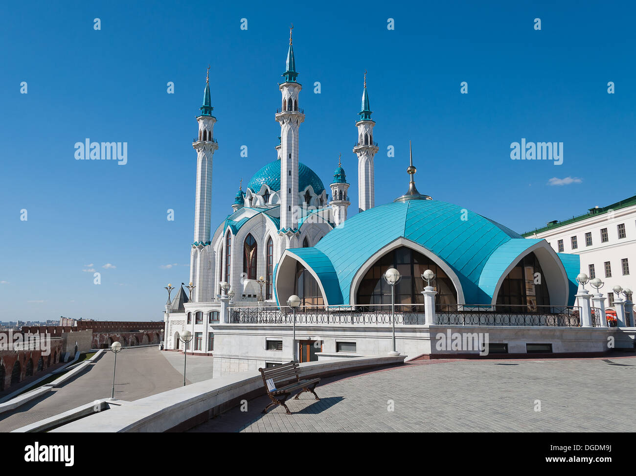 La mosquée Kul Sharif au Kremlin. Kazan. La Russie. Banque D'Images