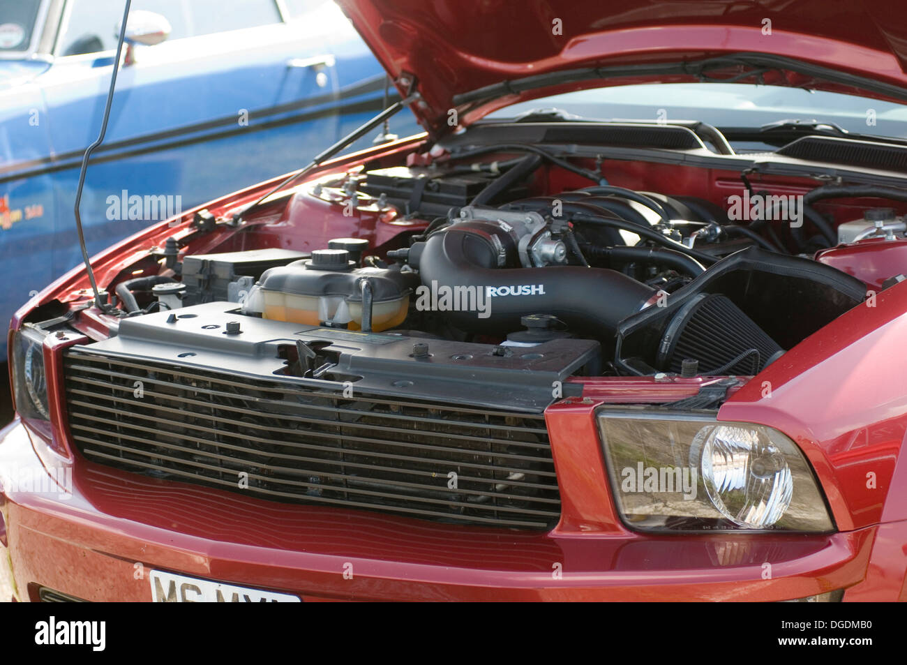 Ford Mustang baie moteur voiture voitures rousch tuned up tuning