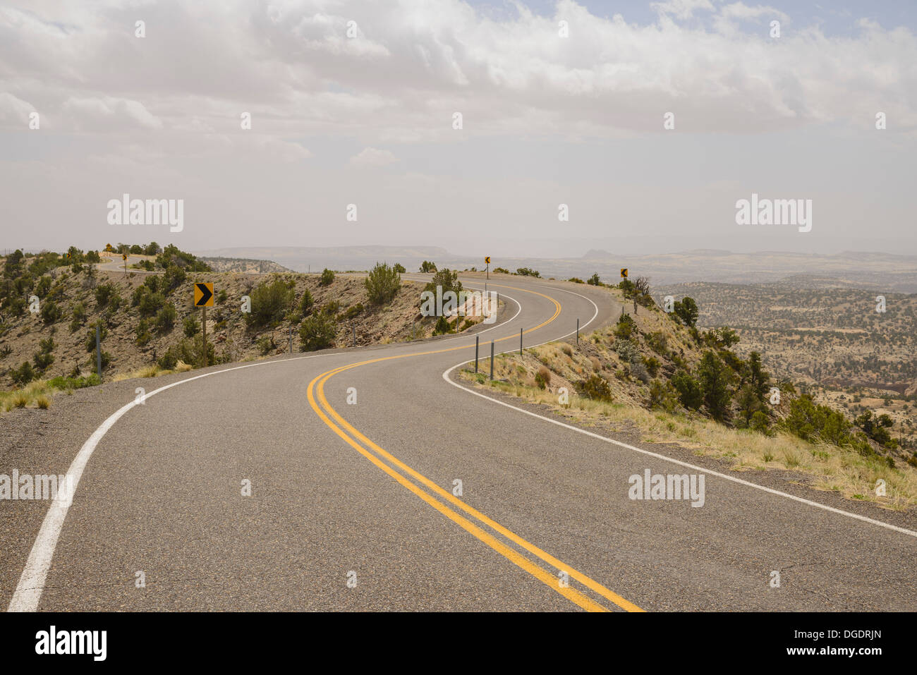 Route le long de la ligne de crête, crête, Scenic Byway 12, Utah, USA Banque D'Images