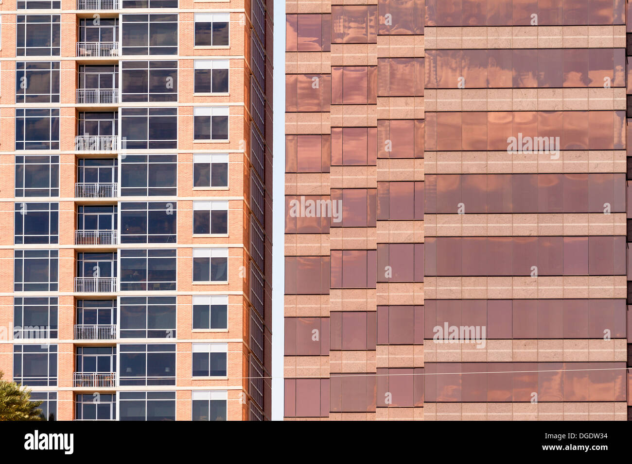 Bloc de bureau bloc appartement et Austin, Texas USA Banque D'Images