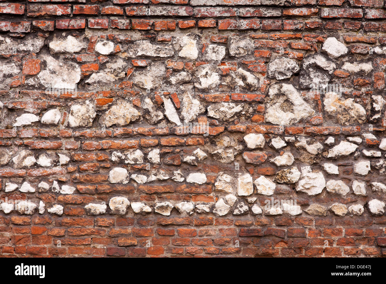 Vieux Mur de pierre et de brique ou de fond texture Banque D'Images