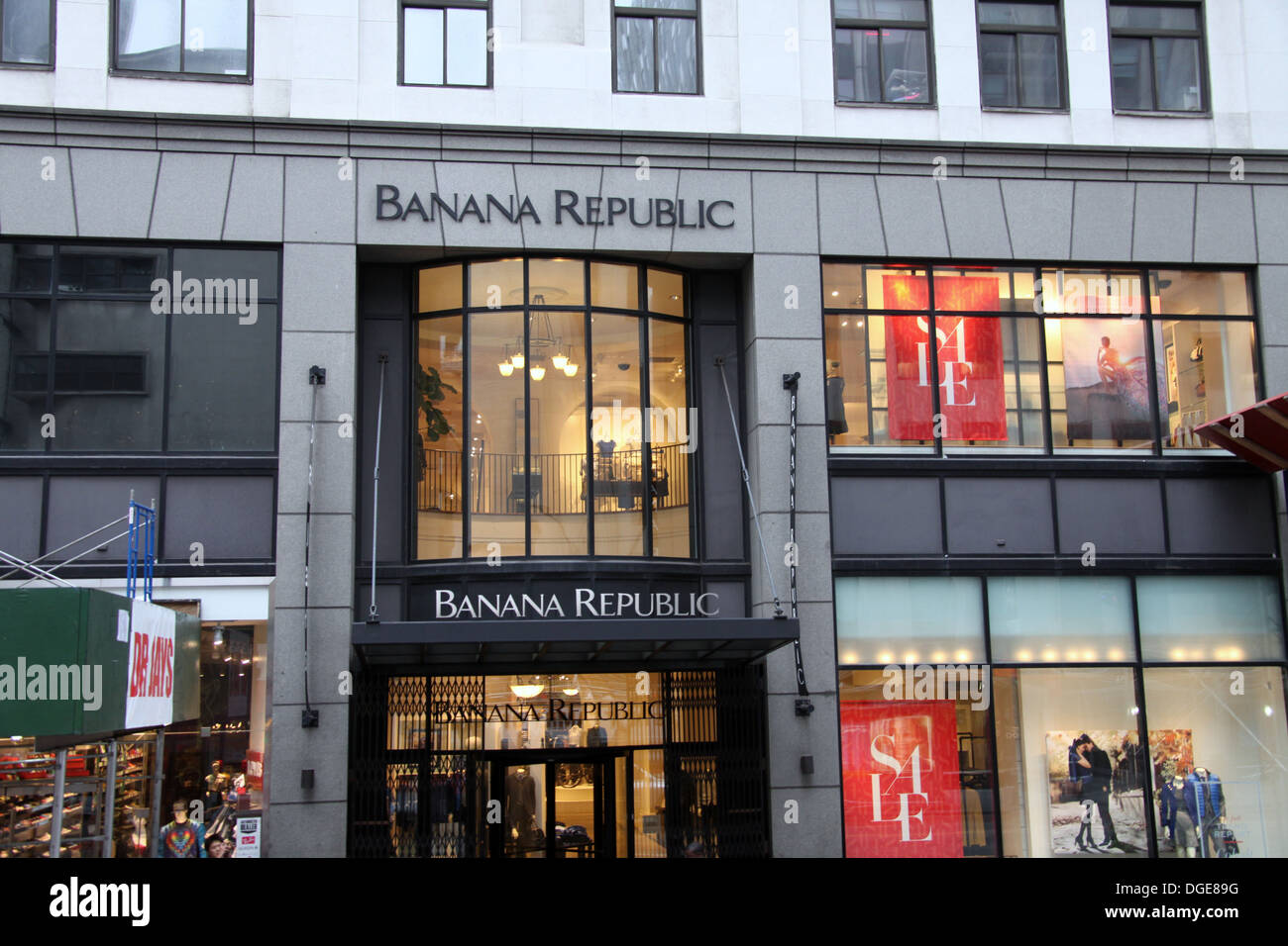 République de bananes Store à New York City Banque D'Images