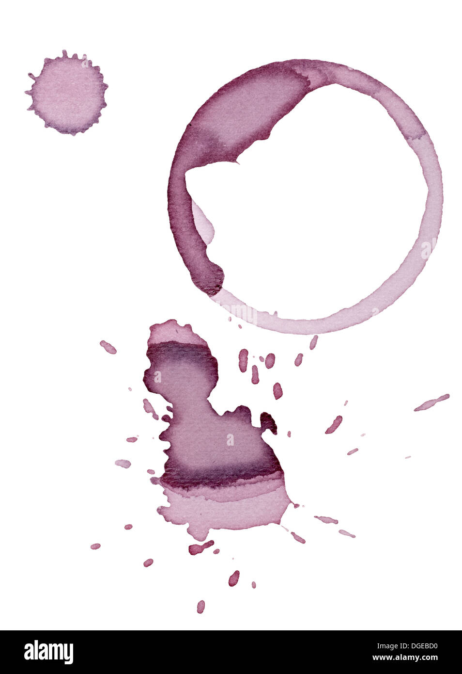 tache de vin Banque D'Images