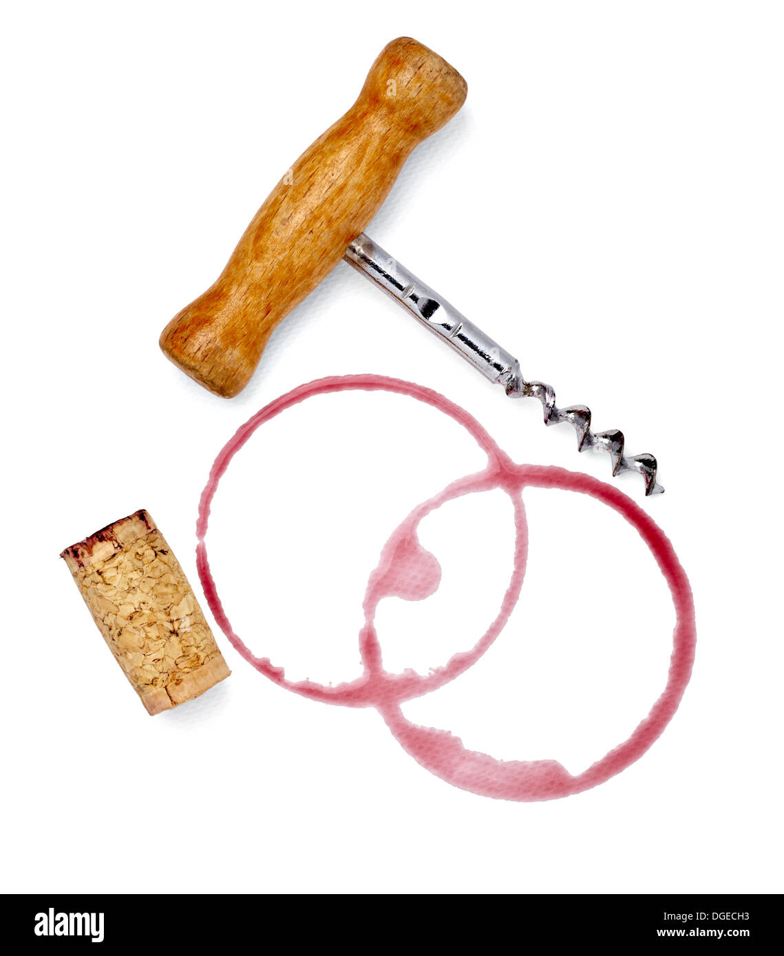 tache de vin Banque D'Images