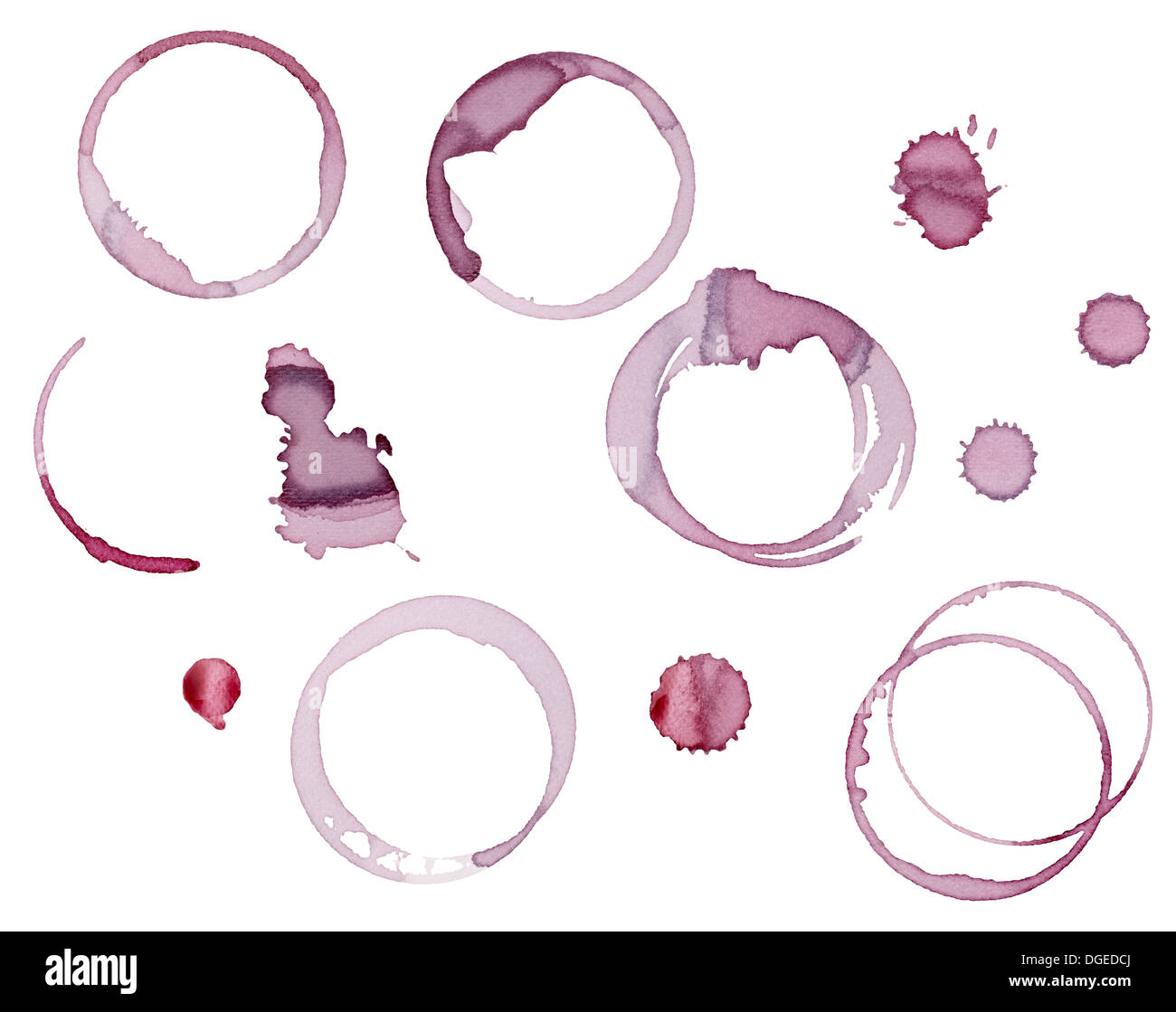 tache de vin Banque D'Images