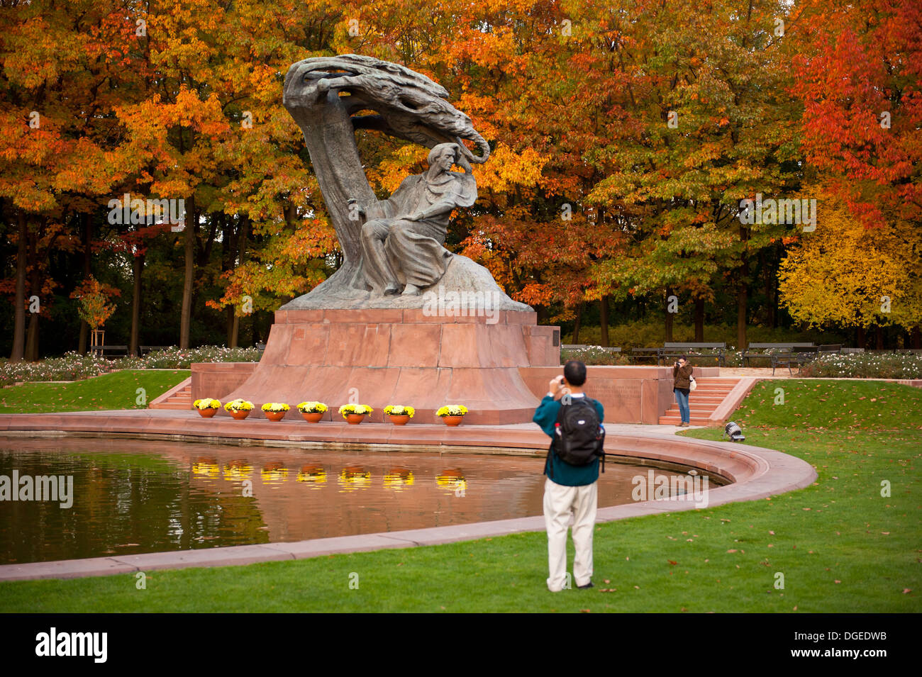 De tourisme de Fredric Chopin monument Banque D'Images