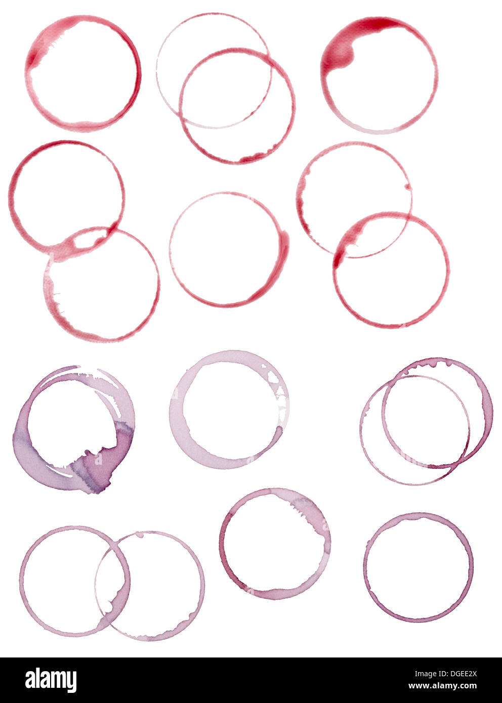 tache de vin Banque D'Images