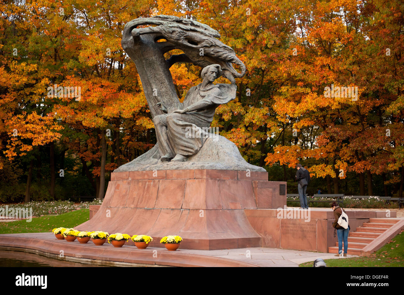 Visite touristique Fredric Chopin monument Banque D'Images