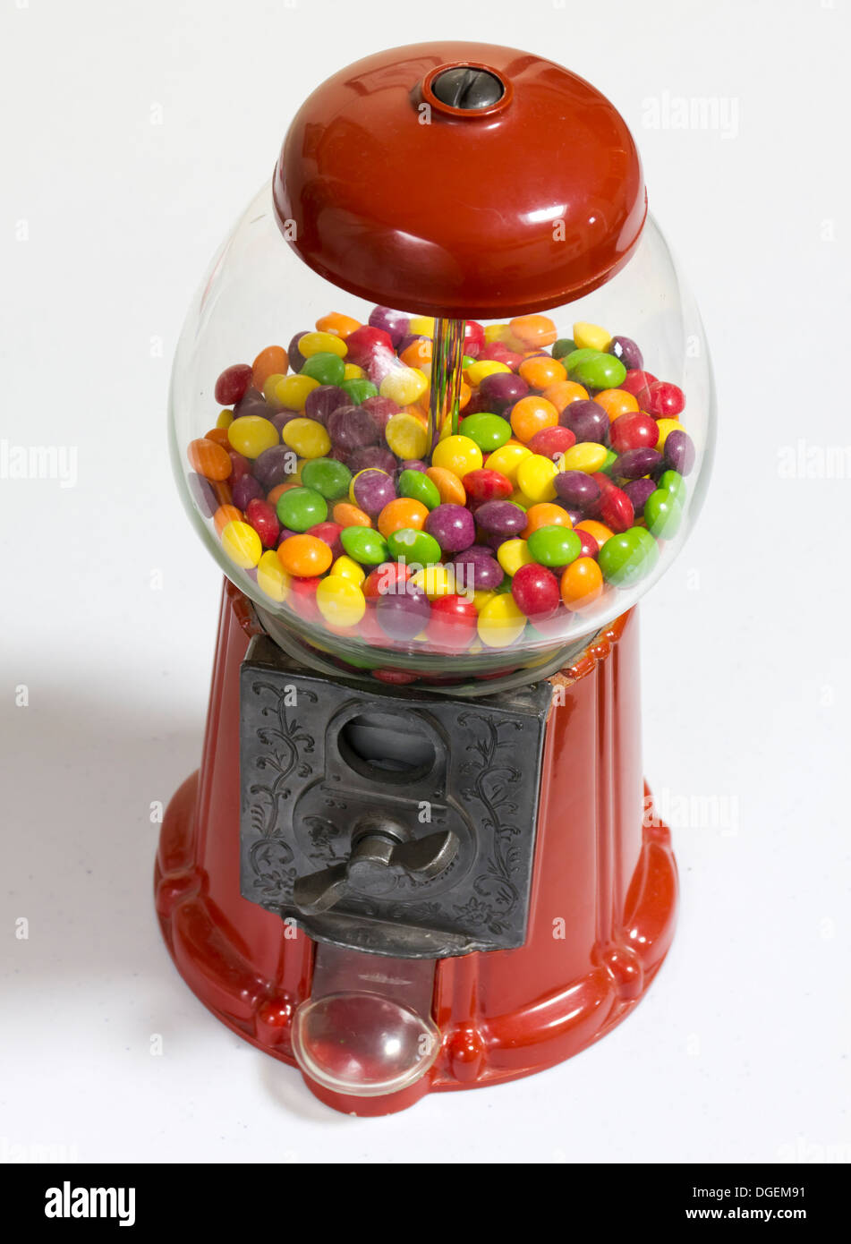Machine à Bonbons Et Tirelire En Plastique Blanc - Distributeur De Gommes Mignon Rétro Avec Fente à Pièces Pour Enfants