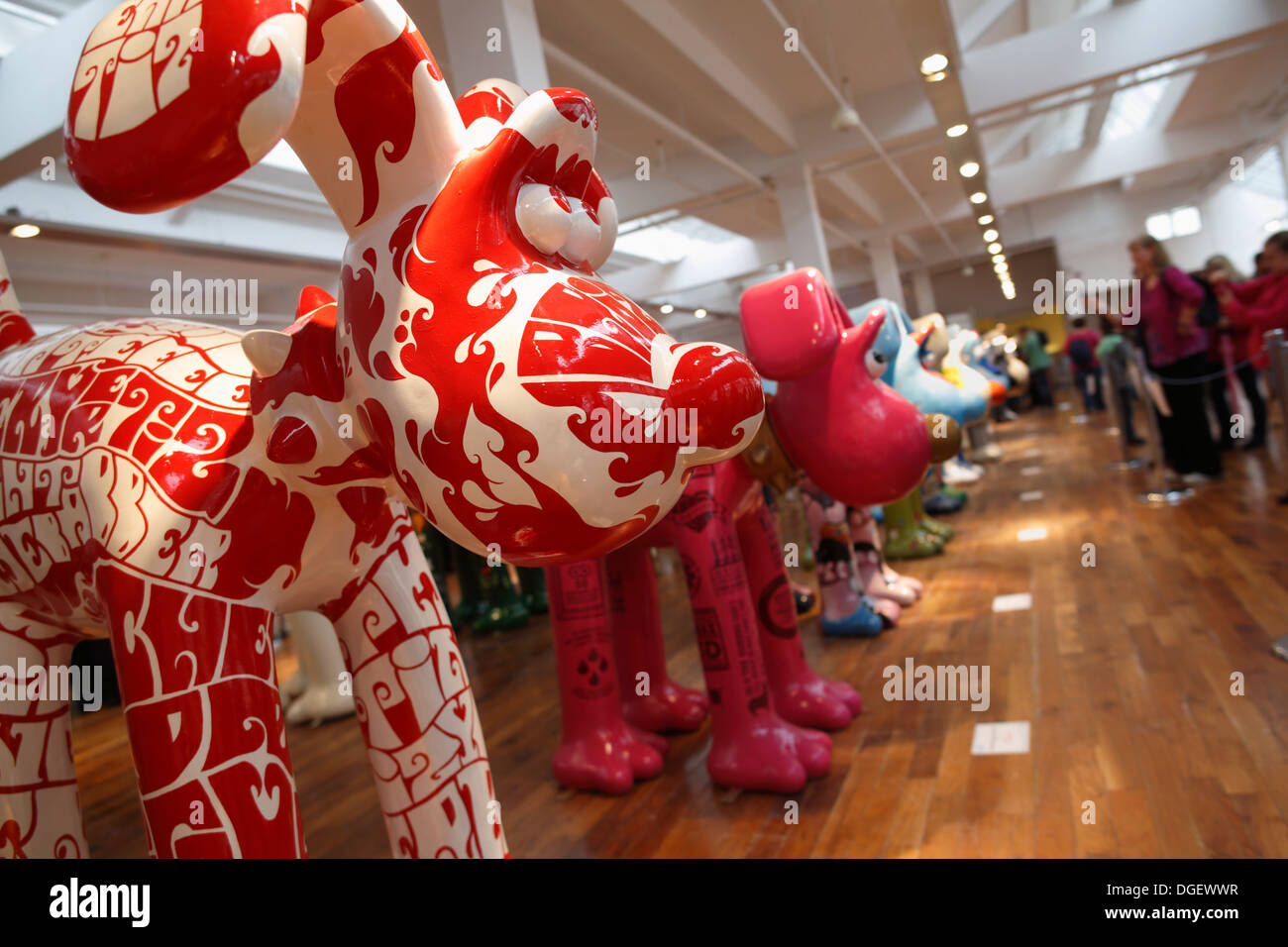 Le Gromit Unleashed - exposition 'La plus grande exposition sur la terre" Banque D'Images