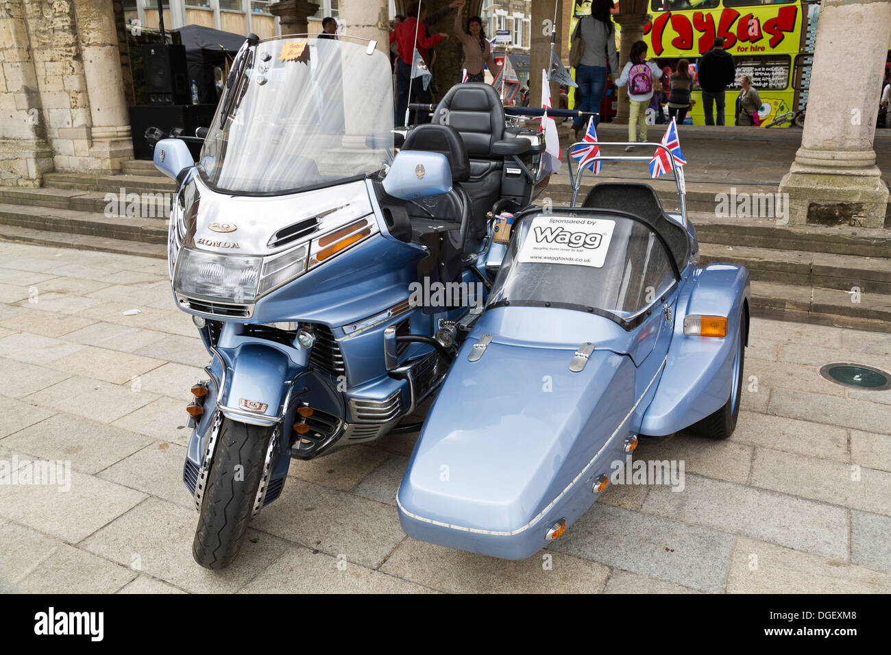 Honda GL 500 moto avec side-car je Photo Stock - Alamy