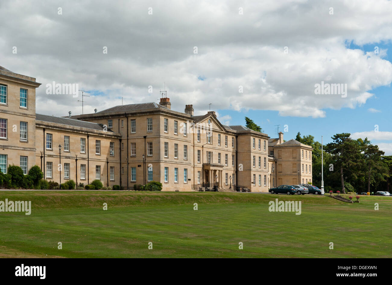 Façade de l'Hôpital St Andrews, Northampton ; un hôpital psychiatrique dirigé par St Andrew's Healthcare Banque D'Images