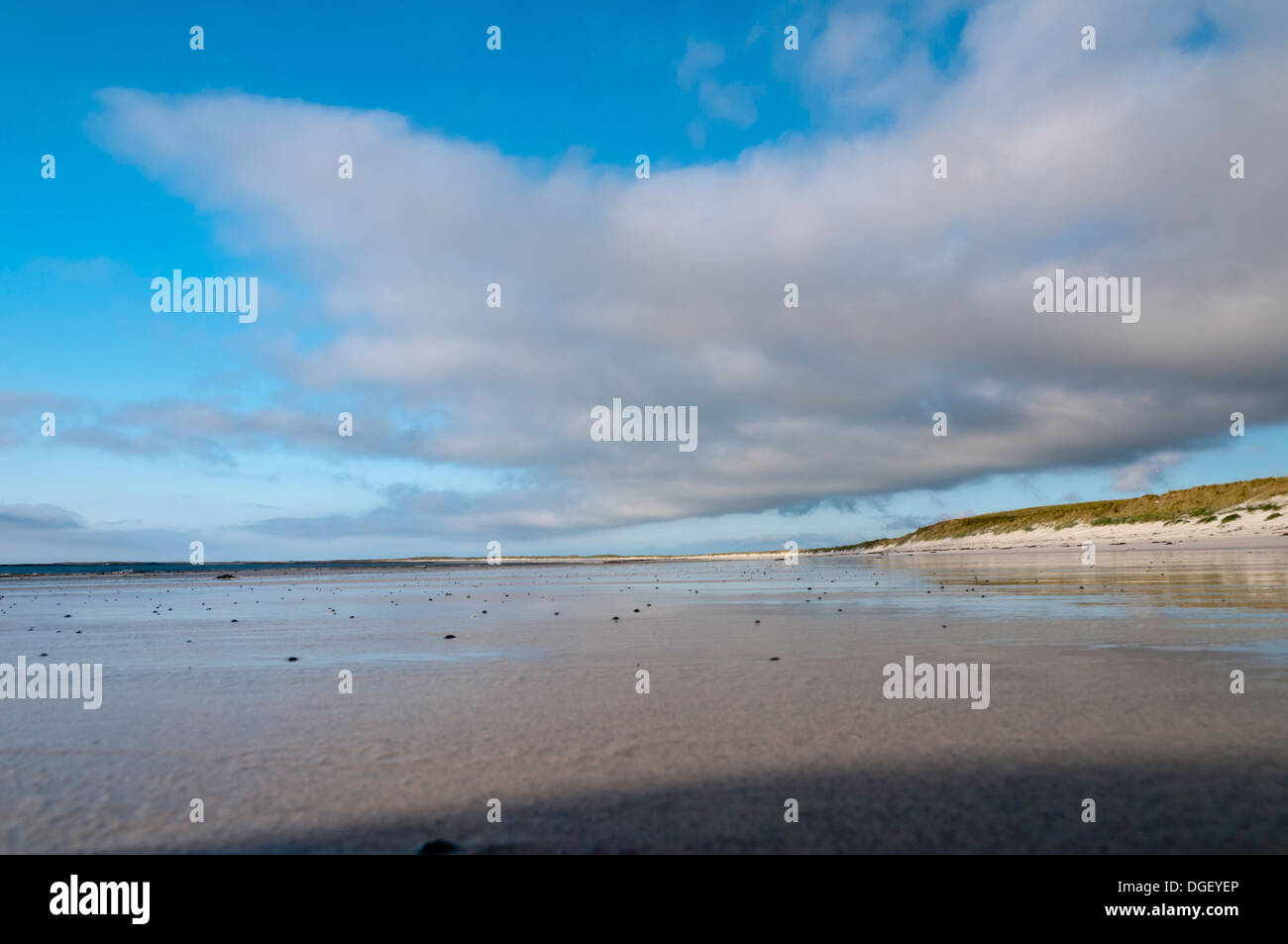 La plage de sable de corail Kildonan, South Uist Hébrides extérieures en Écosse Banque D'Images