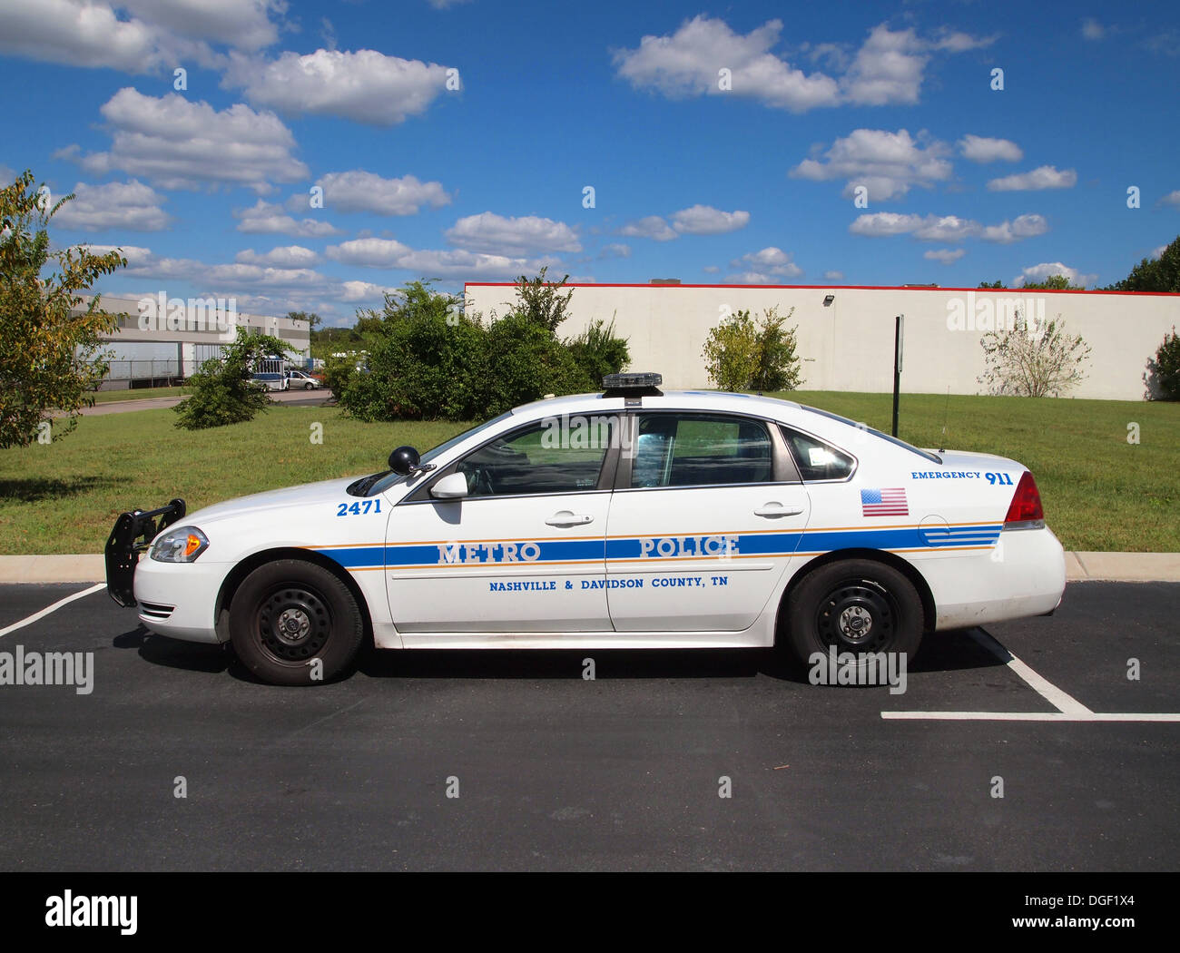 Nashville Metropolitan Police Department voiture, Nashville, Tennessee, USA Banque D'Images