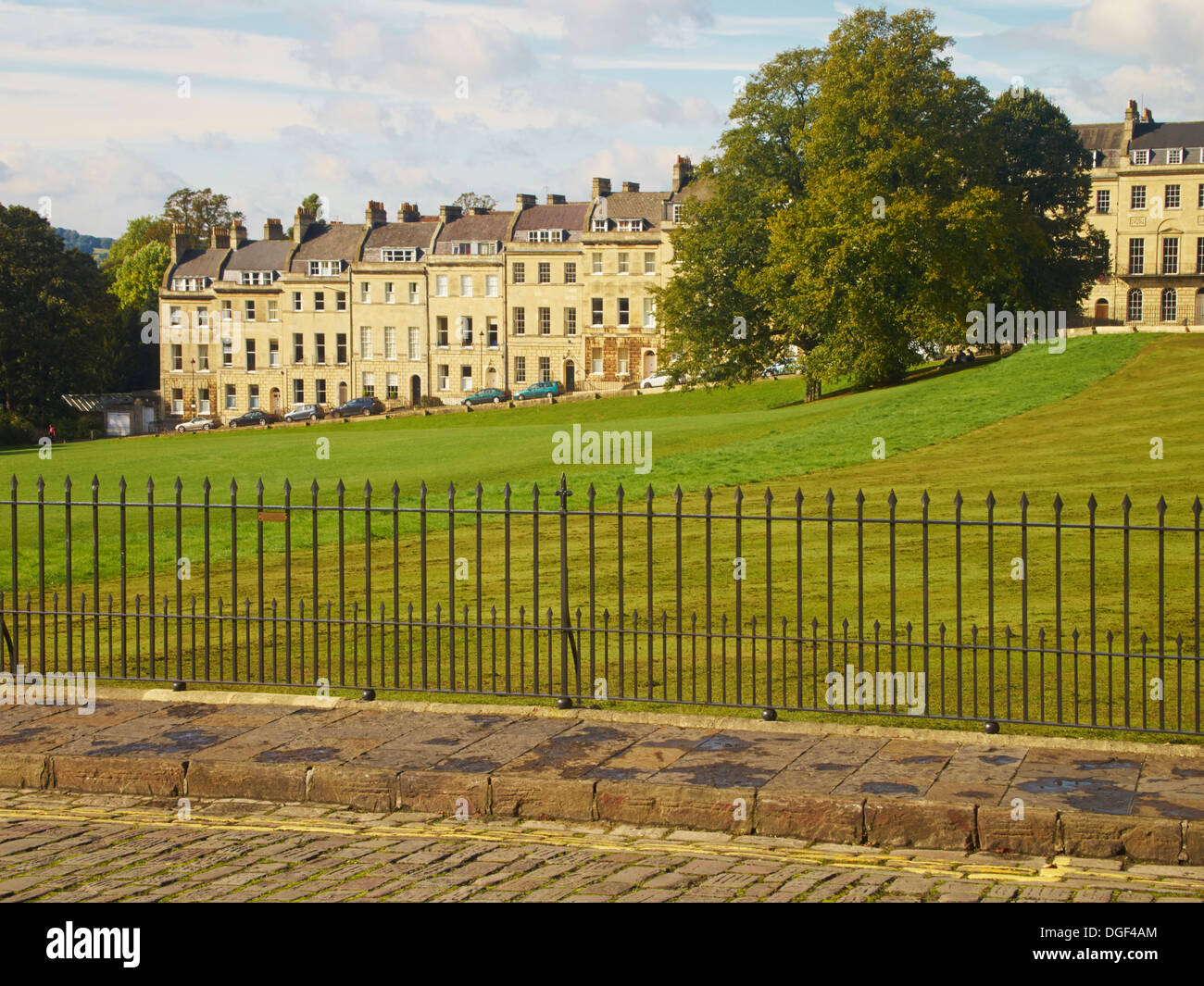 Maisons, Royal Crescent, Bath, Gloucestershire, Angleterre Banque D'Images