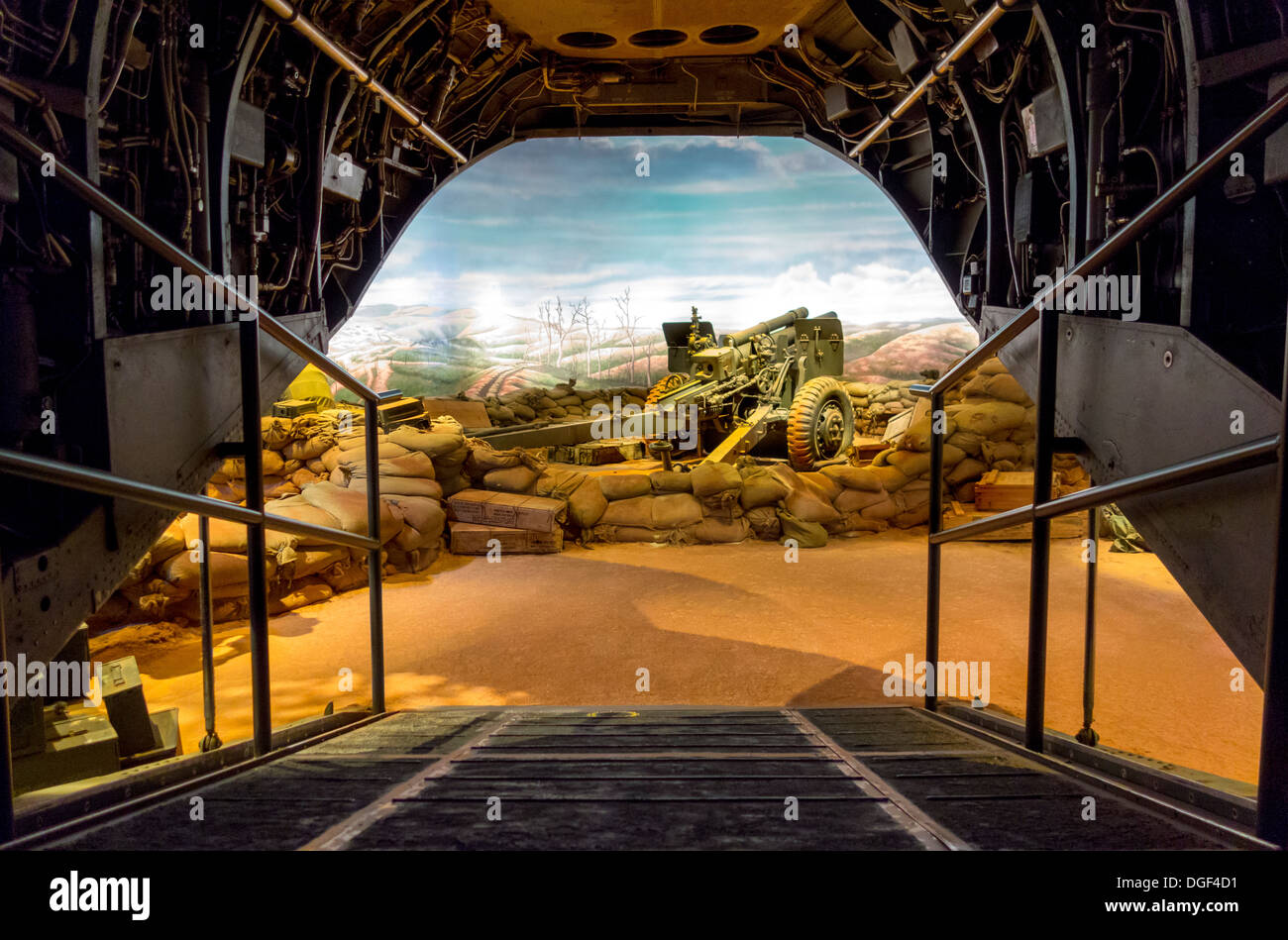 National Museum of the Marine Corps. Khe Sanh Vietnam immersive Hill 881 d'exposition galerie du Sud. Quantico, Virginie, USA. Banque D'Images