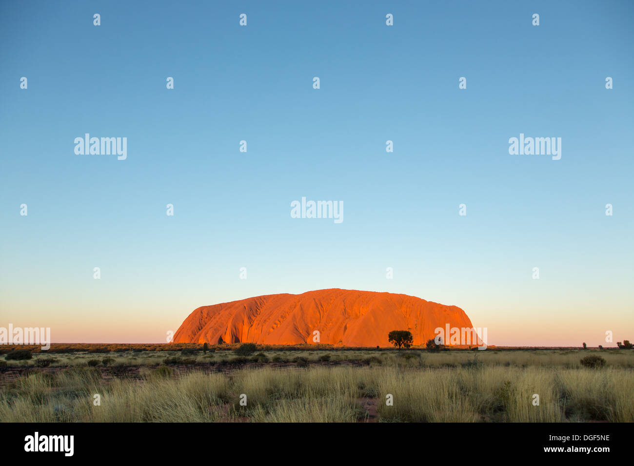 L'Uluru. L'Australie. Banque D'Images